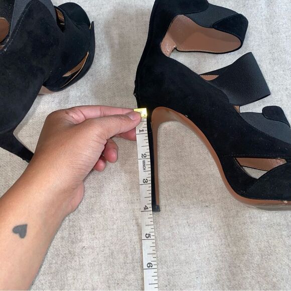 Authentic Alaïa Alaia Black Suede Bandage Stiletto Pumps Size 39 - Picture 5 of 7